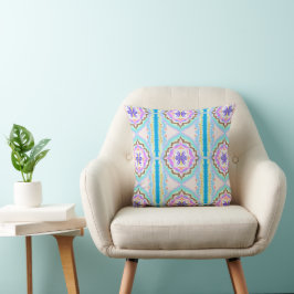 Cojín Decorativo Pastel Sueño Boho Geométrico Caleidoscopio