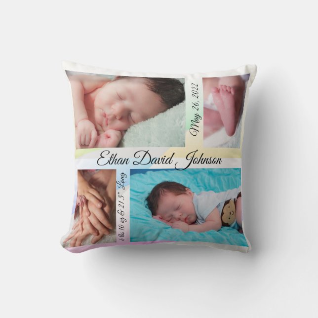 Cojín Decorativo Pastel Triangles Baby (Anverso)