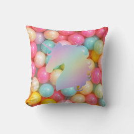 Cojín Decorativo Pastel Unicorn Throw Pillow | Magical Rainbow Home