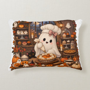 Cojín Decorativo Pastelero Fantasma Adorable Panadería Embrujada de