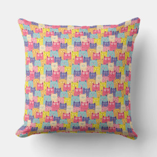 Cojín Decorativo Pastels Kitty Kats Toss Pillows - Regalos únicos