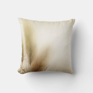 Cojín Decorativo Pasto de Pampas Dorado Bohemio Boho
