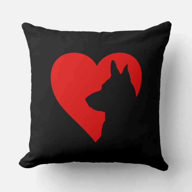 Cojín Decorativo Pastor alemán (Anverso)