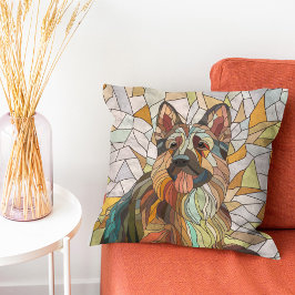 Cojín Decorativo Pastor Alemán - Arte Mosaico