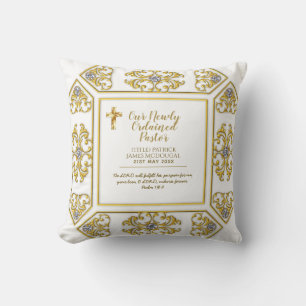 Cojín Decorativo Pastor sacerdote recién ordenado Ministro Deacon N