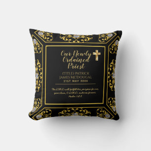 Cojín Decorativo Pastor sacerdote recién ordenado Ministro Deacon N