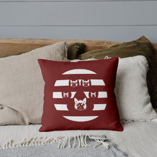 Cojín Decorativo Pata de gato personalizada puesta de sol vintage e