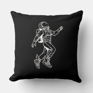 Cojín Decorativo Patadas Espaciales: Vuelo de Astronauta Alado