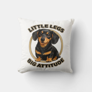 Cojín Decorativo Patas pequeñas gran actitud de Dachshund