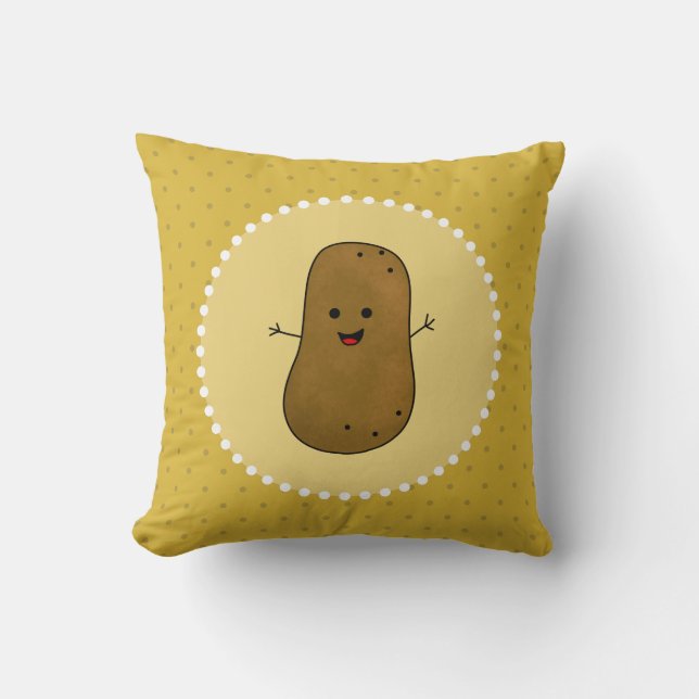 Cojín Decorativo Patata Feliz (Anverso)
