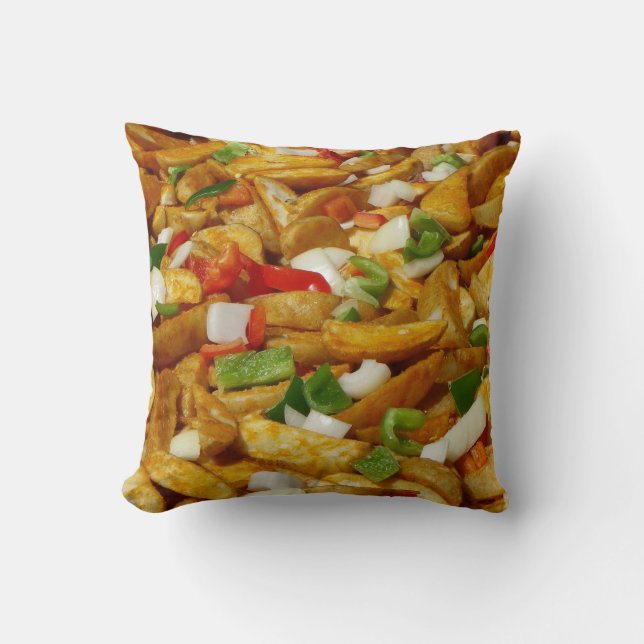Cojín Decorativo ¡Patatas fritas con almohada! (Anverso)