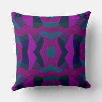 Patchwork africano psicodélico: verde magenta Verd