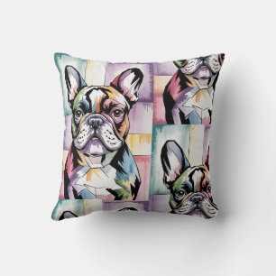 Cojín Decorativo Patchwork Frenchie Acogedor