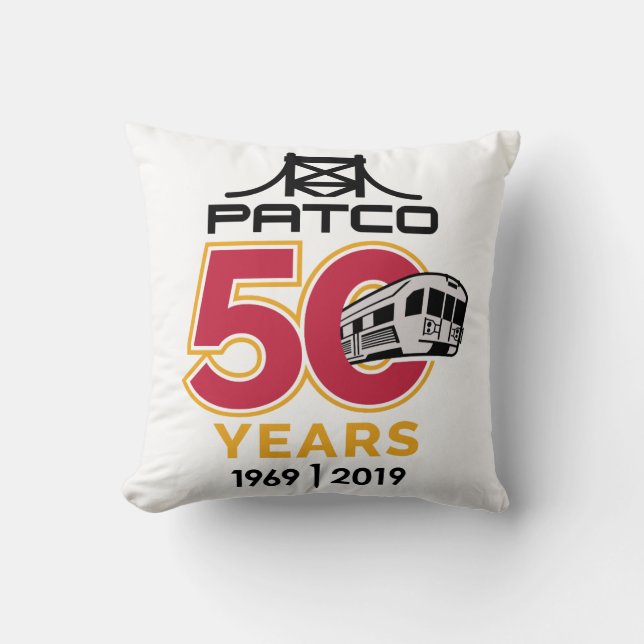 Cojín decorativo PATCO 50 Aniversario (Anverso)