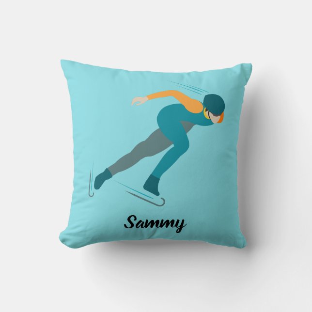 Cojín Decorativo Patinaje de velocidad (Anverso)