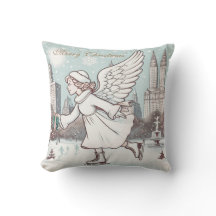 Patinaje sobre el Chica Ángel de los navidades en 