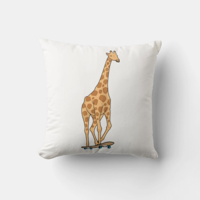 Cojín Decorativo Patineta Giraffe (Anverso)