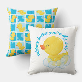 Cojín Decorativo Patito de Acuarela Niño Eres el Único