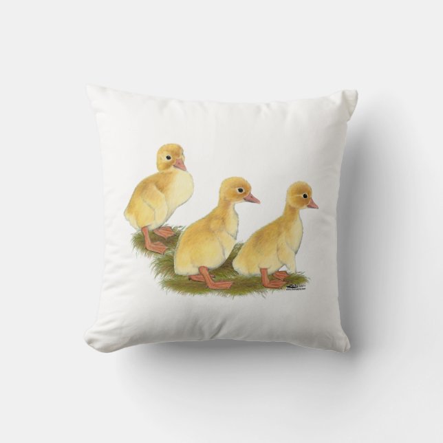 Cojín Decorativo Patitos amarillos (Anverso)