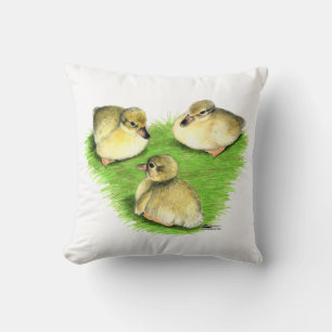 Cojín Decorativo Patitos de Mallard nevados