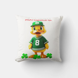Cojín Decorativo Pato Amarillo Lindo con Jersey de Celtics – Unreal