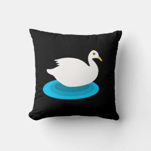 Cojín Decorativo Pato blanco de natación