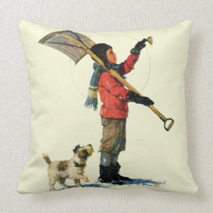 Cojín Decorativo Pato cuchara de la nieve