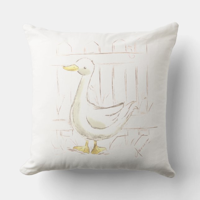 Cojín Decorativo Pato de cuento (Anverso)
