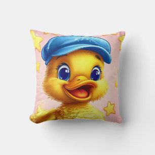 Cojín Decorativo Pato de dibujos animados lindo