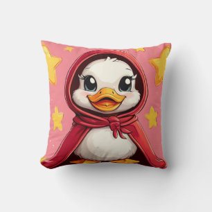 Cojín Decorativo Pato de dibujos animados lindo