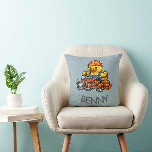 Cojín Decorativo Pato de goma Albañil