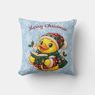 Cojín Decorativo Pato de goma cantor de Navidad Decoración de invie