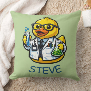 Cojín Decorativo Pato de Goma Científico