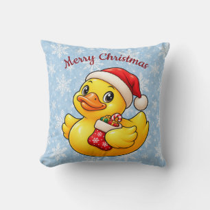 Cojín Decorativo Pato de goma de Navidad de Santa Decoración de vac