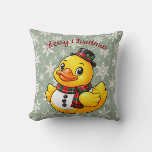 Cojín Decorativo Pato de goma decorativo de Navidad de muñeco de ni
