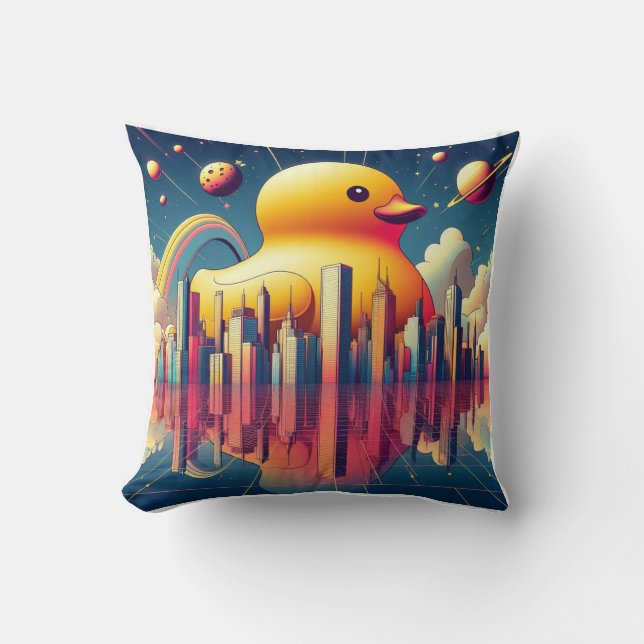 Cojín Decorativo Pato de goma Pato  (Anverso)