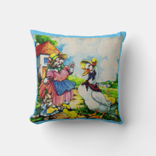 Cojín Decorativo Pato de mama y patos de los años 1930
