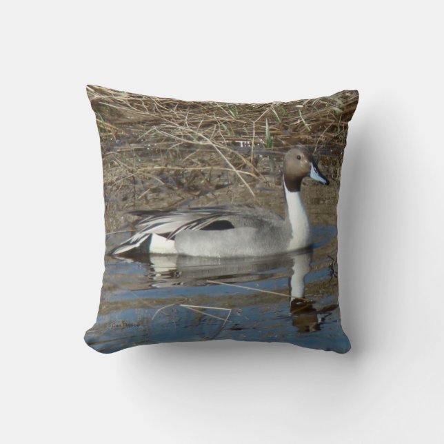 Cojín Decorativo Pato Drake del pato rojizo B5 (Anverso)