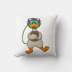 Cojín Decorativo Pato Headphone Music