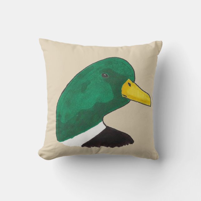 Cojín Decorativo Pato mallard Woodland Bird (Anverso)