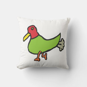 Cojín Decorativo Pato Risueño que se Pasa Gases