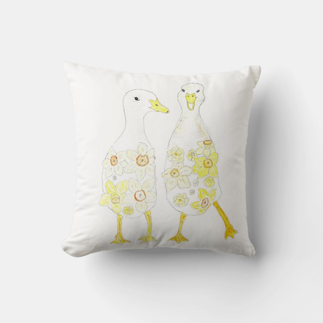 Cojín Decorativo Patos divertidos  (Anverso)