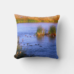 Cojín Decorativo Patos en un lago