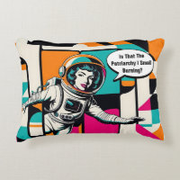 Patriarcado feminista retro astronauta arte pop