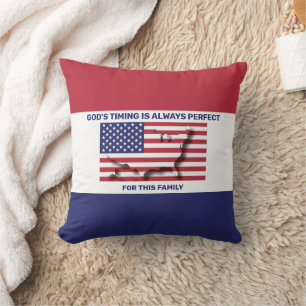 Cojín Decorativo PATRIOTA EE.UU. Personalizado de BANDERA AMERICANA