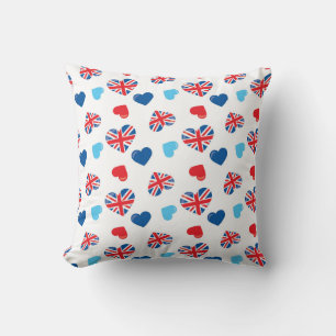 Cojín Decorativo Patriotic Heart Motifs