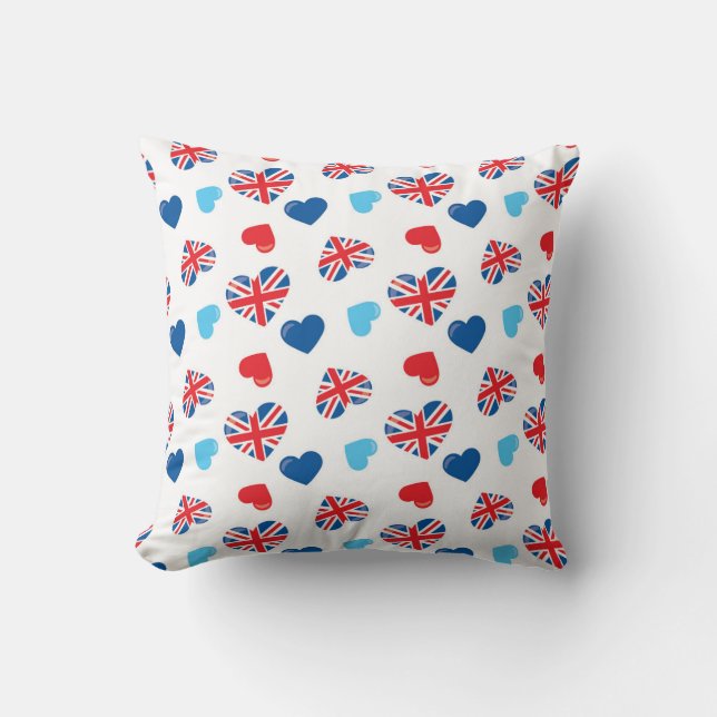Cojín Decorativo Patriotic Heart Motifs (Anverso)
