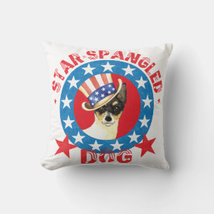 Cojín Decorativo Patriotic Toy Fox Terrier