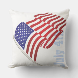 Cojín Decorativo Patriótico, 4 de julio, Bandera de Estados Unidos,