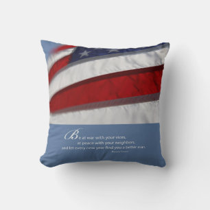 Cojín Decorativo Patriótico, Bandera Americana